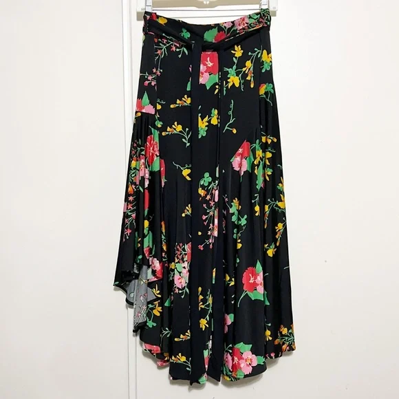 Cabi Floral Wrap Skirt M - Picture 3 of 9